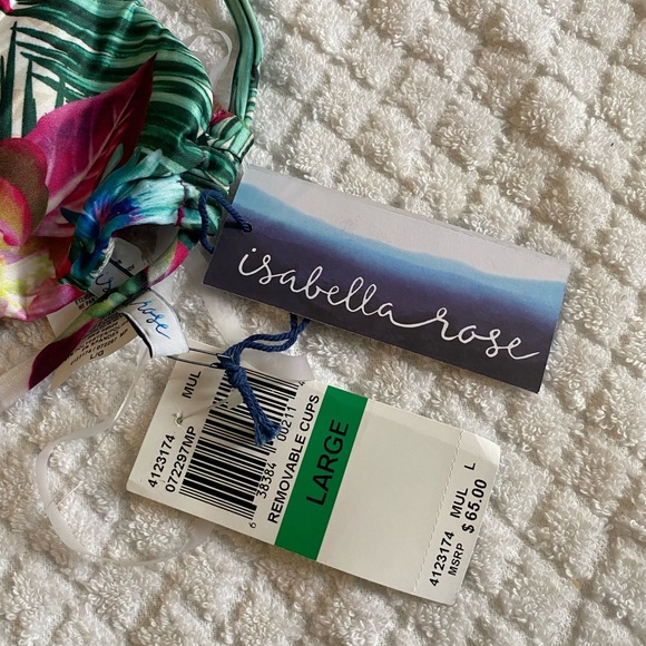 Isabella Rose Women’s Bikini Top, Size-Large,Color-Multi - Picture 3 of 3